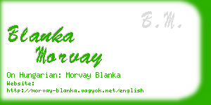 blanka morvay business card